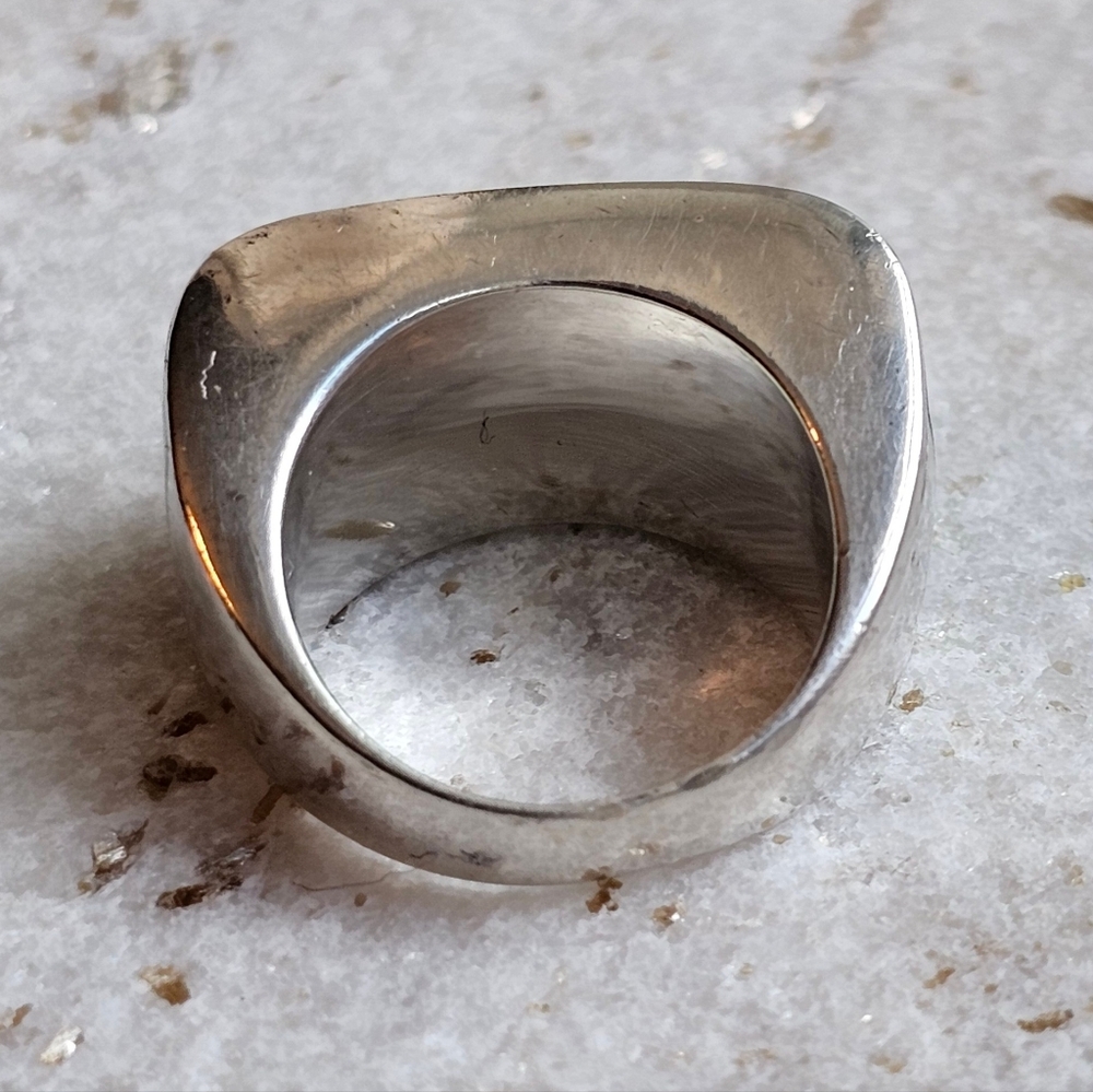 Sterling silver and turquoise ring. Unisex. - Picture 10 of 12